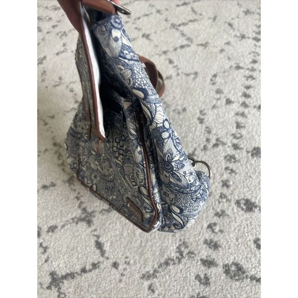 Sakroots Backpack Artist's Circle Blue Floral Embroidered Saddle Bag Purse‎ - Picture 8 of 14